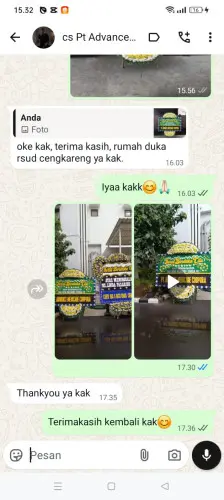 Testimonial Papan Bunga Pernikahan palanyar