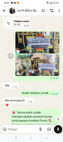 Testimonial Papan Bunga palanyar