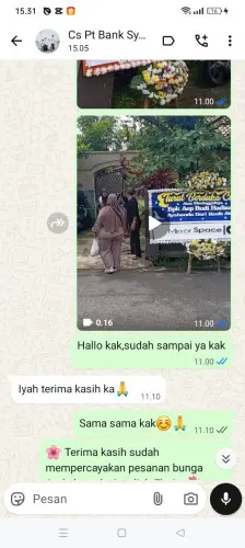 Testimonial Papan Bunga palanyar